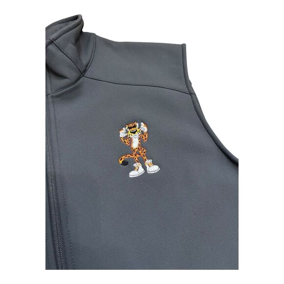 Eddie Bauer Softshell Vest XL Chester Cheetah Logo Gray NWT - Picture 2 of 8